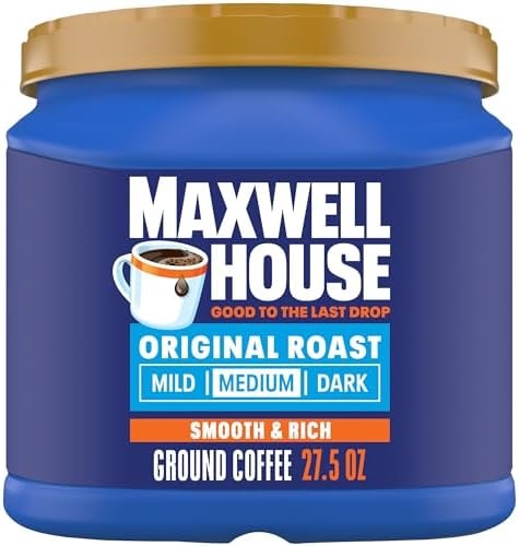 Maxwell House Ground Coffee, Original Roast, 27.5 oz Canister