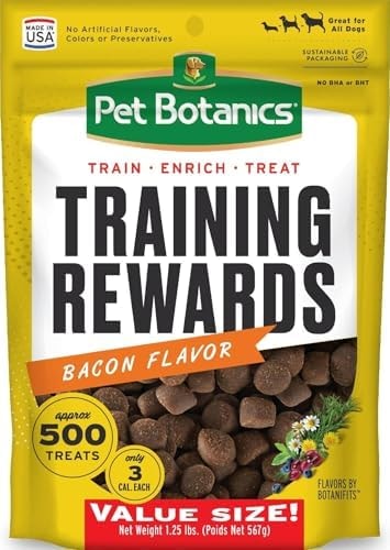 Pet Botanics Training Rewards Soft & Chewy, Bacon Flavor, 20 oz, 500 Treats