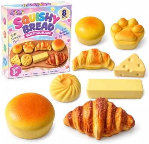 8PCS Slow Rising Squishy Fidget Toys Food Squeeze for Adults Kid
