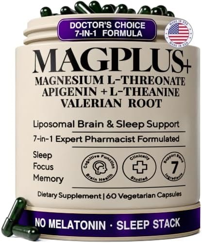 Liposomal Magnesium L-Threonate with Apigenin, L-Theanine, & Valerian Root