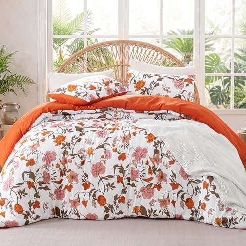 Exclusivo Mezcla Lightweight Reversible Oversize Queen Comforter Set Floral