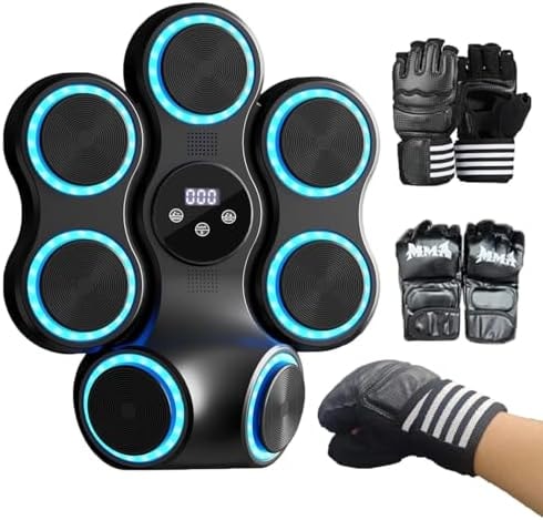 Smart Musical Boxing Machine with Gloves for Stress Relief