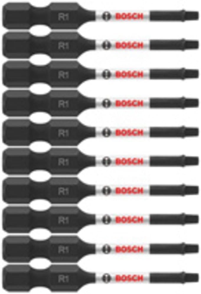 Bosch ITSQ12B 10 pc. Impact Tough™ 2 In. Square #1 Power Bits (Bulk Pack)