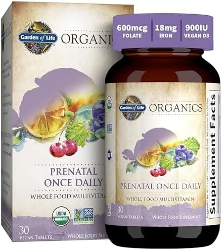Garden of Life, Multivitamin Mykind Prenatal Once Daily Organic, 30 Count