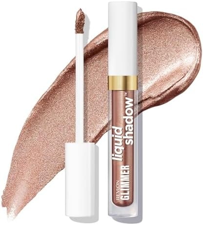 REVLON Glimmer Liquid Shadow, Smudge-Proof Shimmer Eyeshadow Makeup, Long Lasting, High Pigment, 208 Starstruck