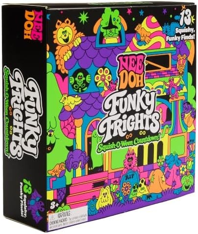 Schylling NeeDoh Funky Frights Squish-O-Ween Countdown (Pack of 1)