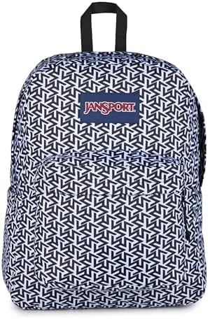 JanSport SuperBreak Plus Backpack – 15 Inch Laptop Sleeve, Team Colors White