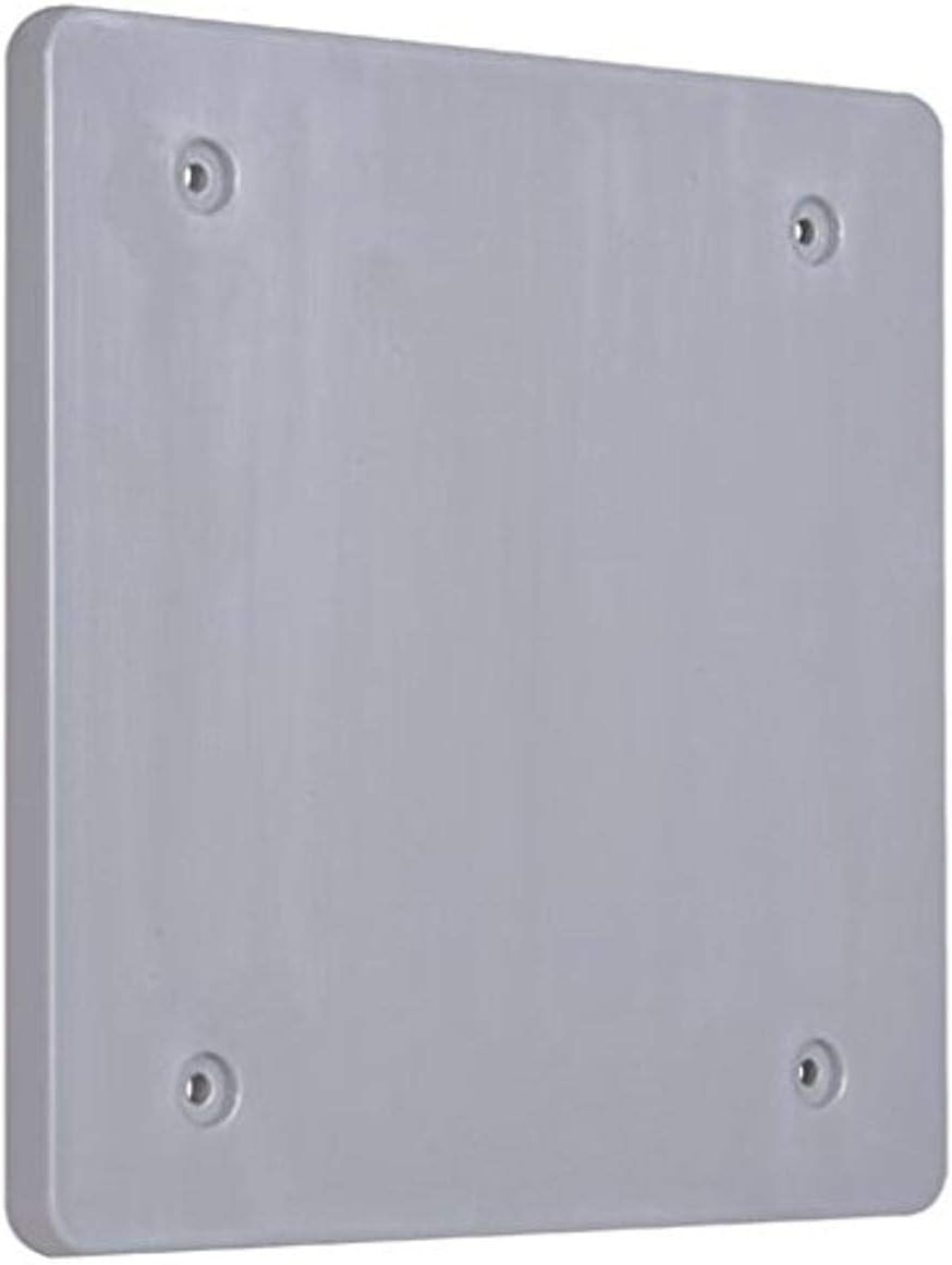 BELL PBC200GY 2-Gang Weatherproof Nonmetallic Device Cover, Blank, Gray
