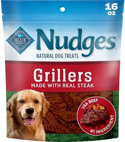 Blue Buffalo Nudges Grillers Steak Dog Treats, 16 oz