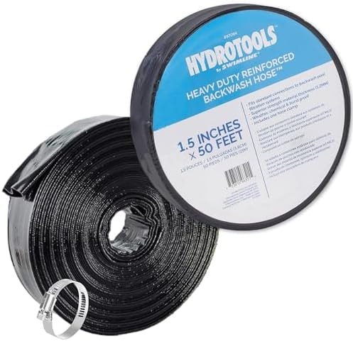 SWIMLINE | Pool Filter Backwash Discharge Hose | Reinforced | 1.5" x 50 ft