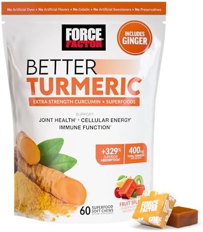 Force Factor Better Turmeric Supplement, Curcumin Extra Strength