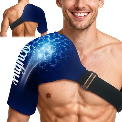 Shoulder Ice Pack Wrap for Rotator Cuff and Arm,Cold Compression for Relief