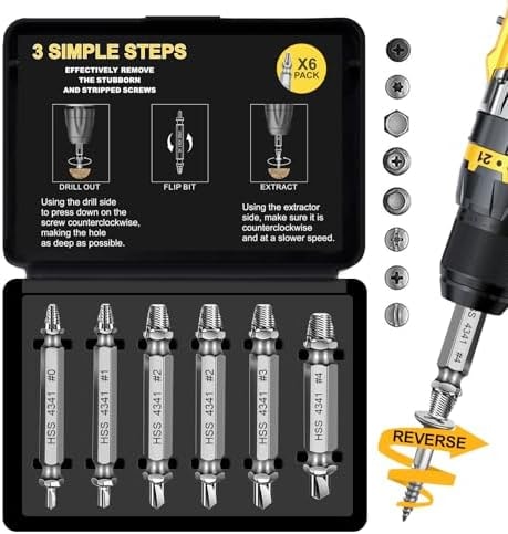 Screw Extractor Set Stocking Stuffers for Men Adults Tools Gadgets