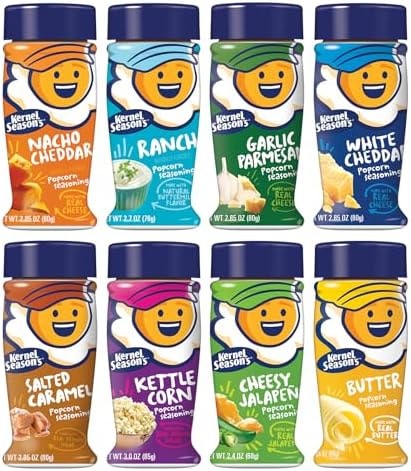 Kernel Season's Popcorn Seasoning Variety Pack, Retail Sizes (Pack of 8)