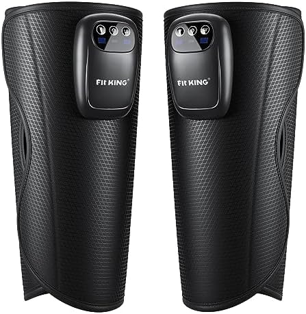 FIT KING Upgraded Cordless Calf Massager for Circulation, Rechargeable Leg Compression Massager for Pain Relief, Relax, Edema & Muscle Recovery, 3 Modes Intensities, Gift for Mom Dad, Athlete