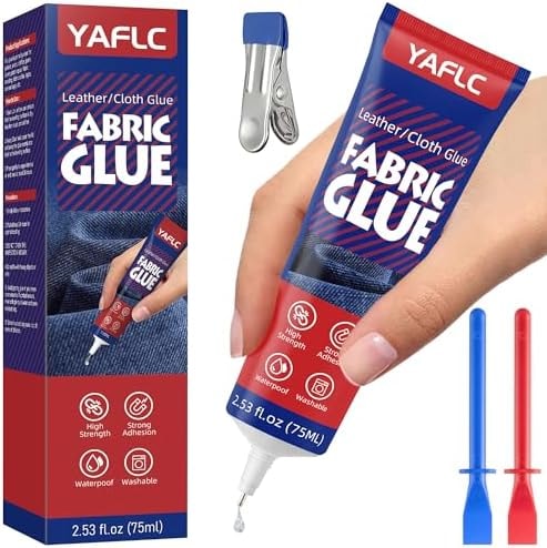 Fabric Glue Permanent, Fabric Glue for Clothing Washable 75 ML