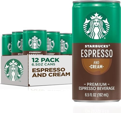 Starbucks Espresso & Cream, 6.5 Fl Oz Cans (Pack of 12)