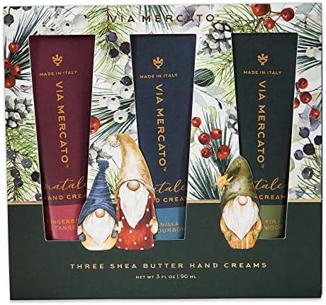 Via Mercato Natale Winter Woods Holiday Collection, Hand Cream Gift Set, Assorted Scents
