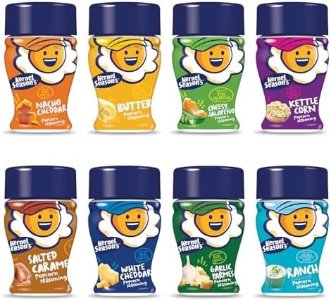 Kernel Season's Popcorn Seasoning Variety Pack, Mini Jars (Pack of 8)