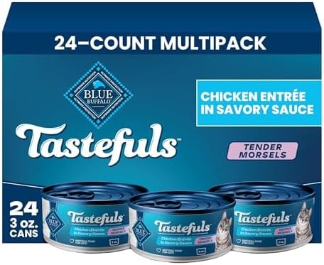 Blue Buffalo Tastefuls Chicken Tender Morsels Wet Cat Food, 3 oz, 24 ct