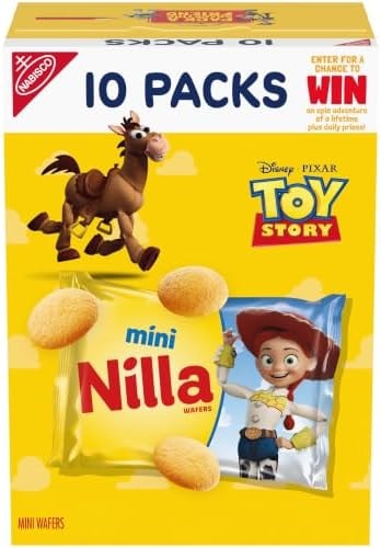 NILLA Wafers Mini Cookies, Vanilla Wafers, 10 Snack Packs