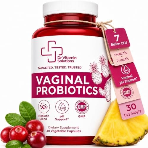 Vaginal Probiotics for Women pH Balance, Odor, Flora, 7 Billion CFU