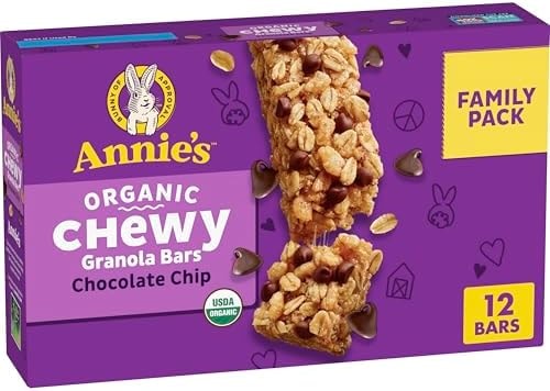 Annie's Organic Chewy Granola Bars, Chocolate Chip, 12 ct