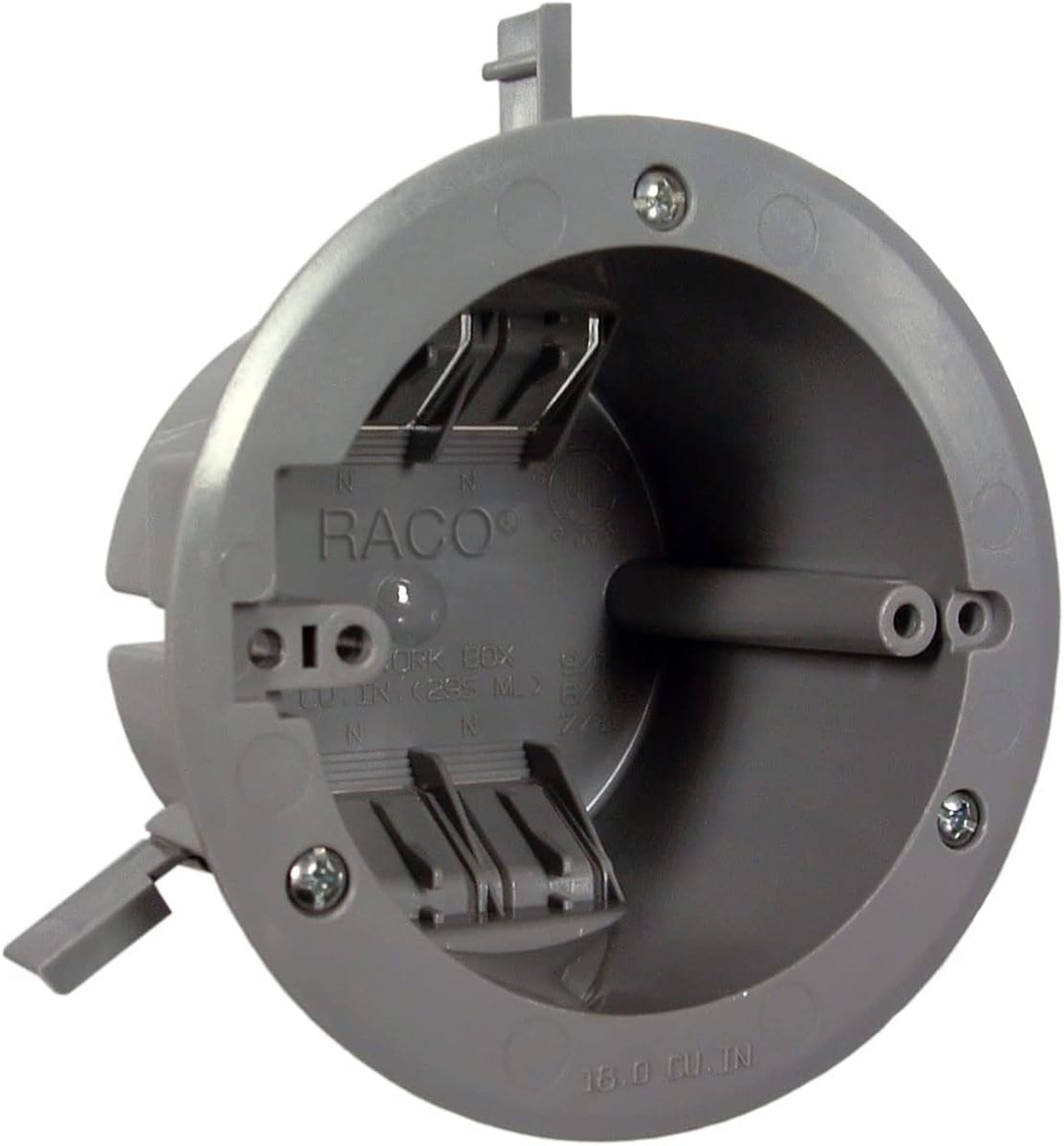 4 in. Round Nonmetallic Vapor Barrier Ceiling Box, 2-39/64 in. Deep