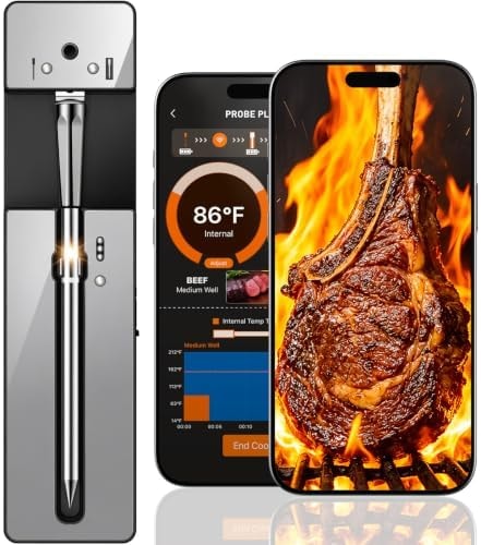 Bluetooth Wireless Meat Thermometer Digital, 0.5S Instant Read
