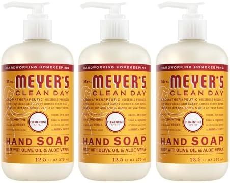 MRS. MEYER'S CLEAN DAY Liquid Hand Soap, Clementine, 12.5 fl oz, 3 Pack