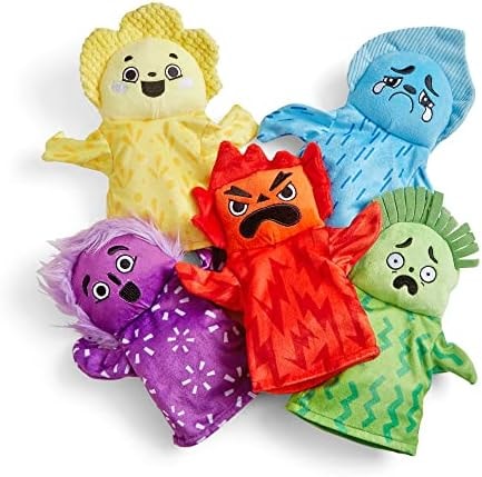 hand2mind Feelings Family Hand Puppets, Emotions Toys