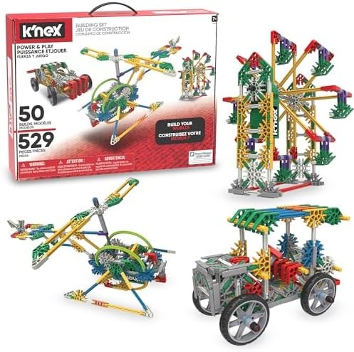 K'NEX - Power & Play Motorized Set ‚ 529 Pieces, STEM Building, Kid Construction Set‚ Ages 7+
