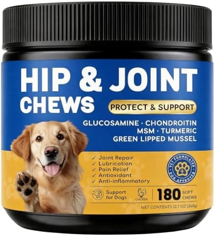 Furry Armor Dog Joint Supplement, Mobility Support, 180 Chews