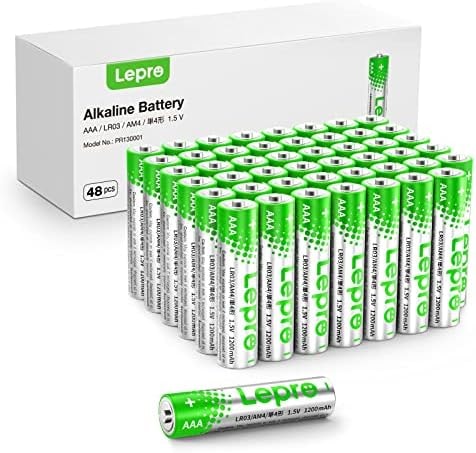 Lepro AAA Batteries 48 Pack, 1.5V Alkaline Triple AAA Battery, Leakproof