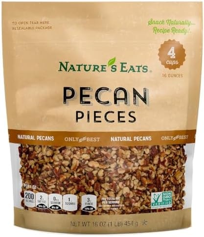Nature's Eats Pecan Cookie Pieces, Midget Pecan Pieces, 16 oz