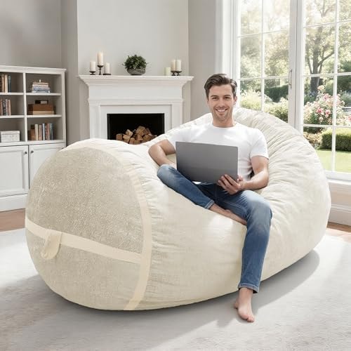 Homguava Bean Bag Chair Beanbag Chair for Adult with Memory Foam Filled