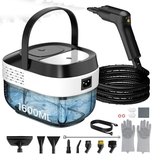 Granarbol Steam Cleaner, 2500W 1.6L Handheld Steamer for Home Car Cleaning
