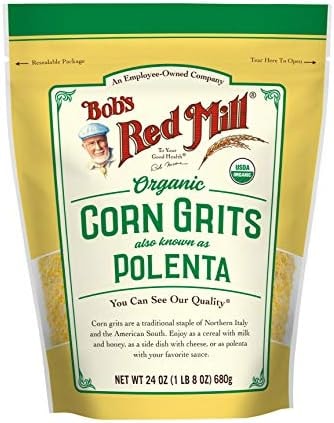 Bob's Red Mill Organic Corn Grits / Polenta, 24oz (Pack of 1) - Vegan, Kosher
