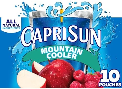 Capri Sun Juice Drink, 10 ct Box Mountain Cooler, 6 fl oz Pouches