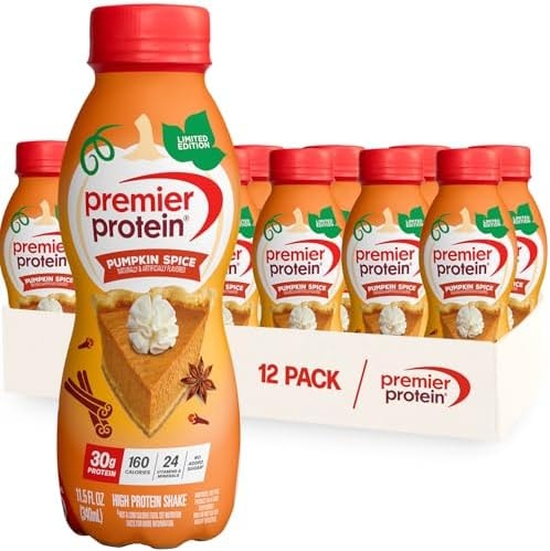 Premier Protein LIMITED EDITION 30g Shake, Pumpkin Spice, 12 Pack