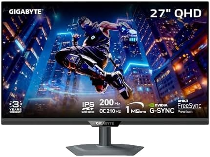 GIGABYTE M27Q2 27" SuperSpeed IPS QHD AMD Freesync Premium Gaming Monitor