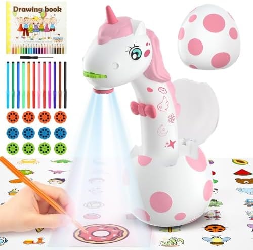 KETIEE Unicorn Drawing Projector Toys for Ages 5-7