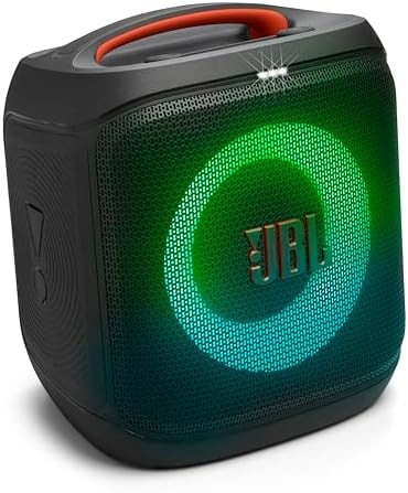 JBL PartyBox Encore Essential 2 - Portable Battery-Powered Party Speaker with AI Sound Boost, Up to 15 Hours of Play time, IPX4 Splash Proof, and Multi-Speaker Connection by Auracast (Black)