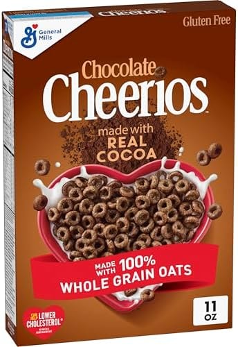 Chocolate Cheerios, Heart Healthy Gluten Free Breakfast Cereal, Made with Whole Grain Oats, 11 oz