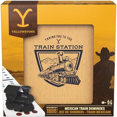 Spin Master Games Yellowstone Mexican Train Dominoes Classic Game