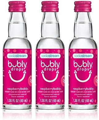 SodaStream bubly Drops, Raspberry, 1.36oz (Pack of 3)