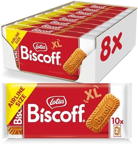 Lotus Biscoff Airplane Cookies, Caramelized Biscuit Cookies, Two-Pack (80 Count), Vegan