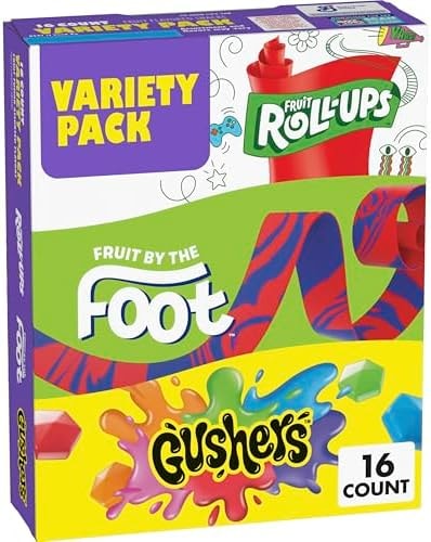 Fruit Flavored Snacks Variety Pack, Gluten Free, 16 ct, 10.2 oz