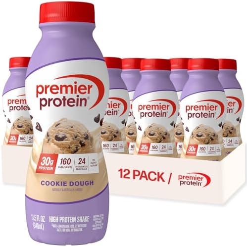 Premier Protein Shake, Cookie Dough, 30g High Protein, 12 Pack