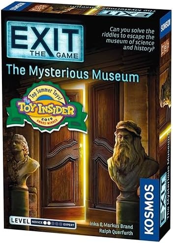 Exit: The Mysterious Museum | Exit: The Game - A Kosmos Game | Family-Friendly, Card-Based At-Home Escape Room Experience for 1 to 4 Players, Ages 10+